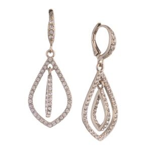 Givenchy Crystal Pavé Orbital Drop Earrings